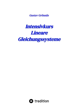 Gustav Grönnäes: Intensivkurs Lineare Gleichungssysteme